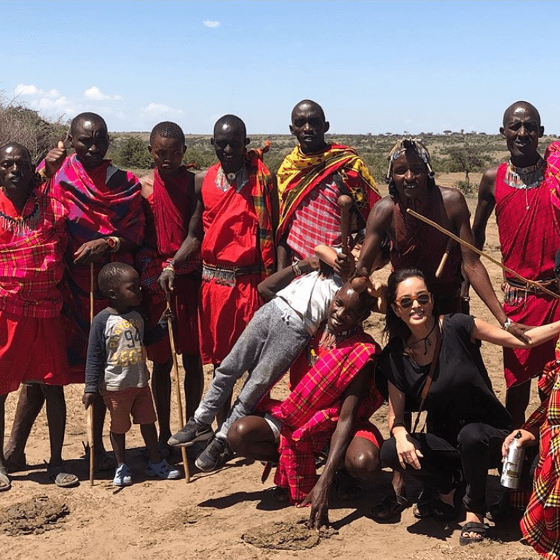 梨花、夫＆息子とケニア旅行へ「マサイ族との交流」に反響続々の画像